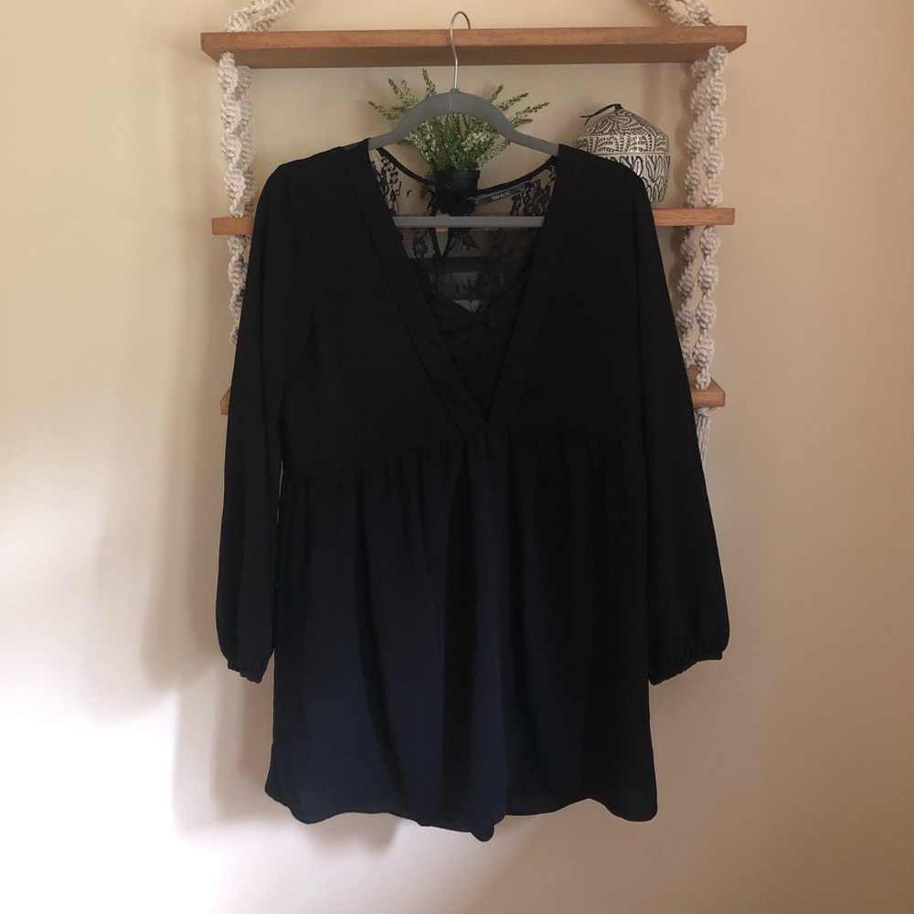 ZARA Black Lace Romper